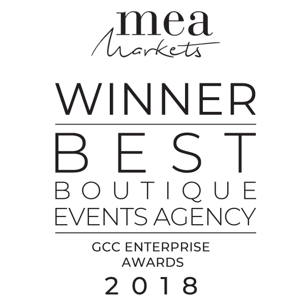 Winner Best Boutique Events Agency - GCC Enterprise Awards 2018