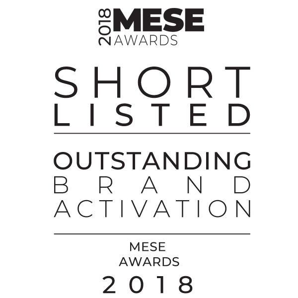 Shortlisted for Outstanding Brand Activation - MESE Awards 2018