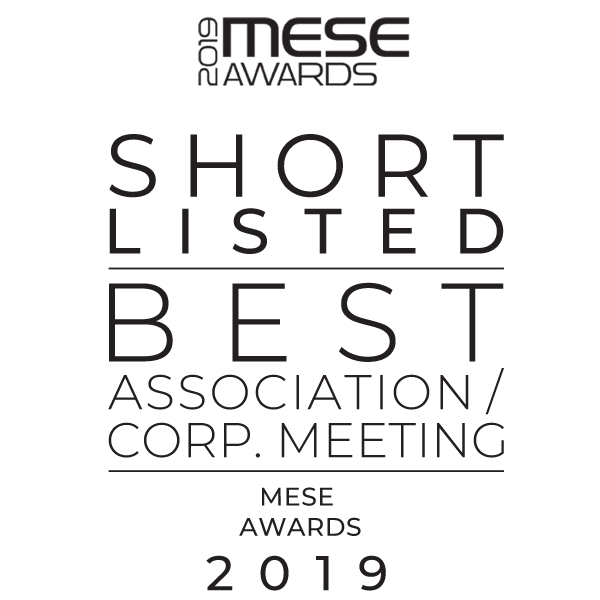 Shortlisted for Best Association / Corporate Meeting - MESE Awards 2019