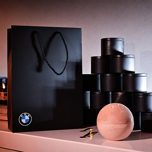 Gifting display at BMW Skytop event